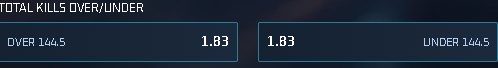 Total Kills Over/Under